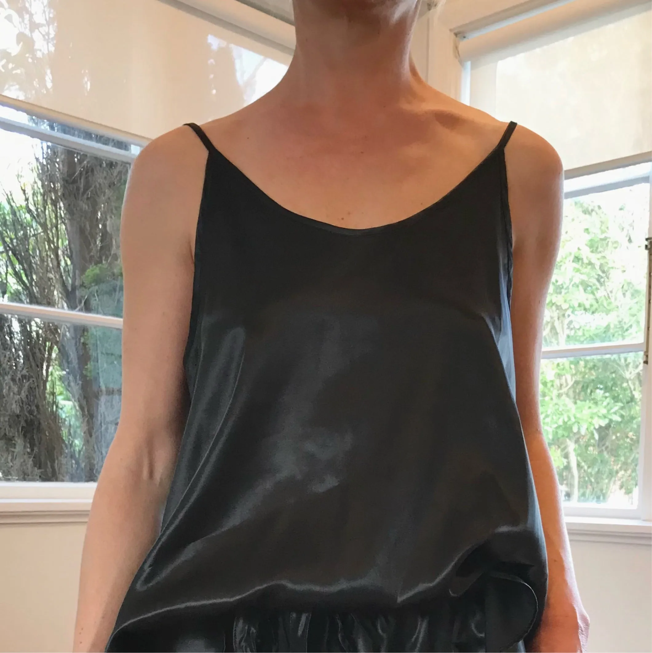 Silk Top and Silk Shorts