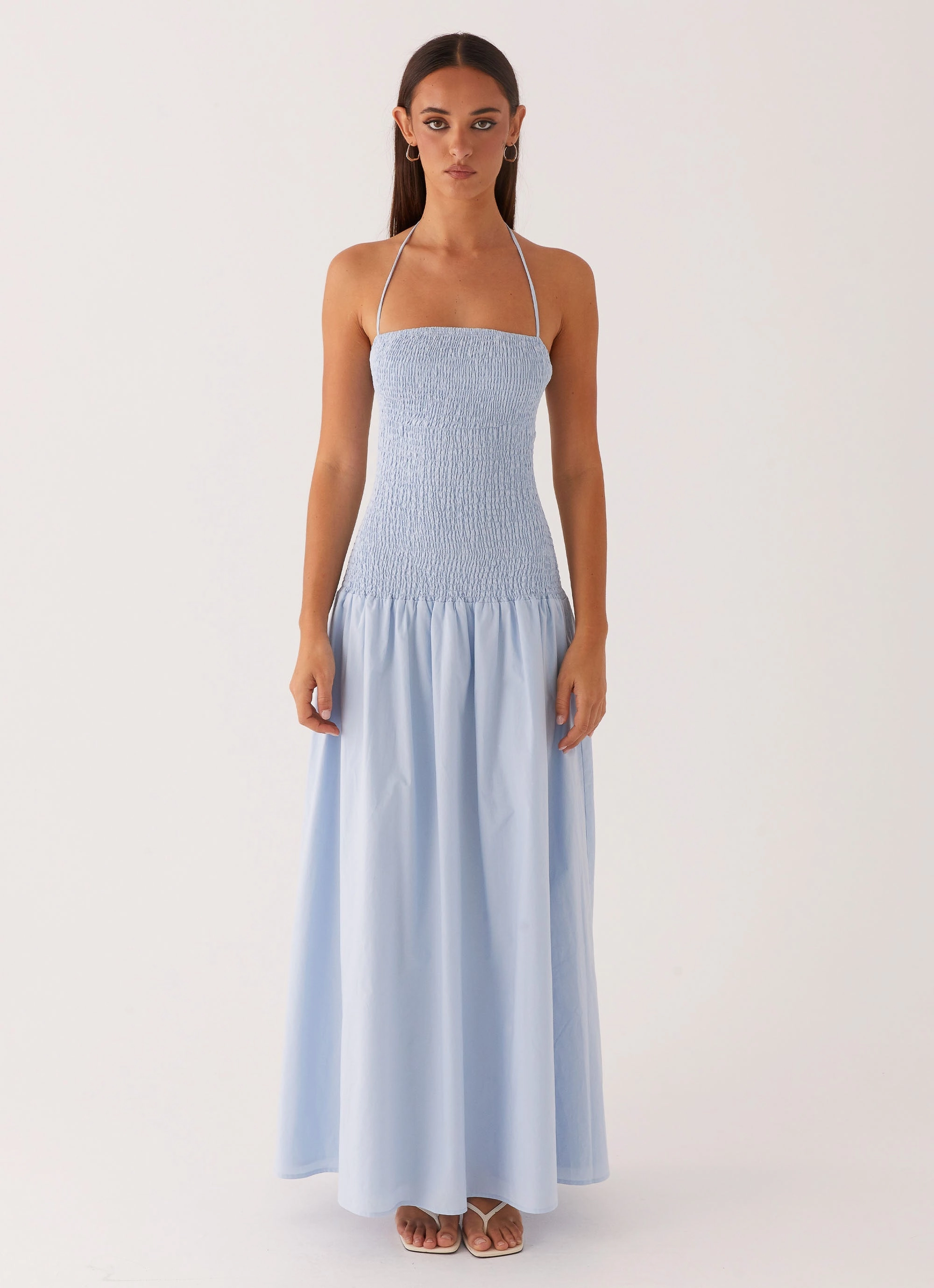 Fashion Layers Trend Focused Zahra Maxi Dress - Blue