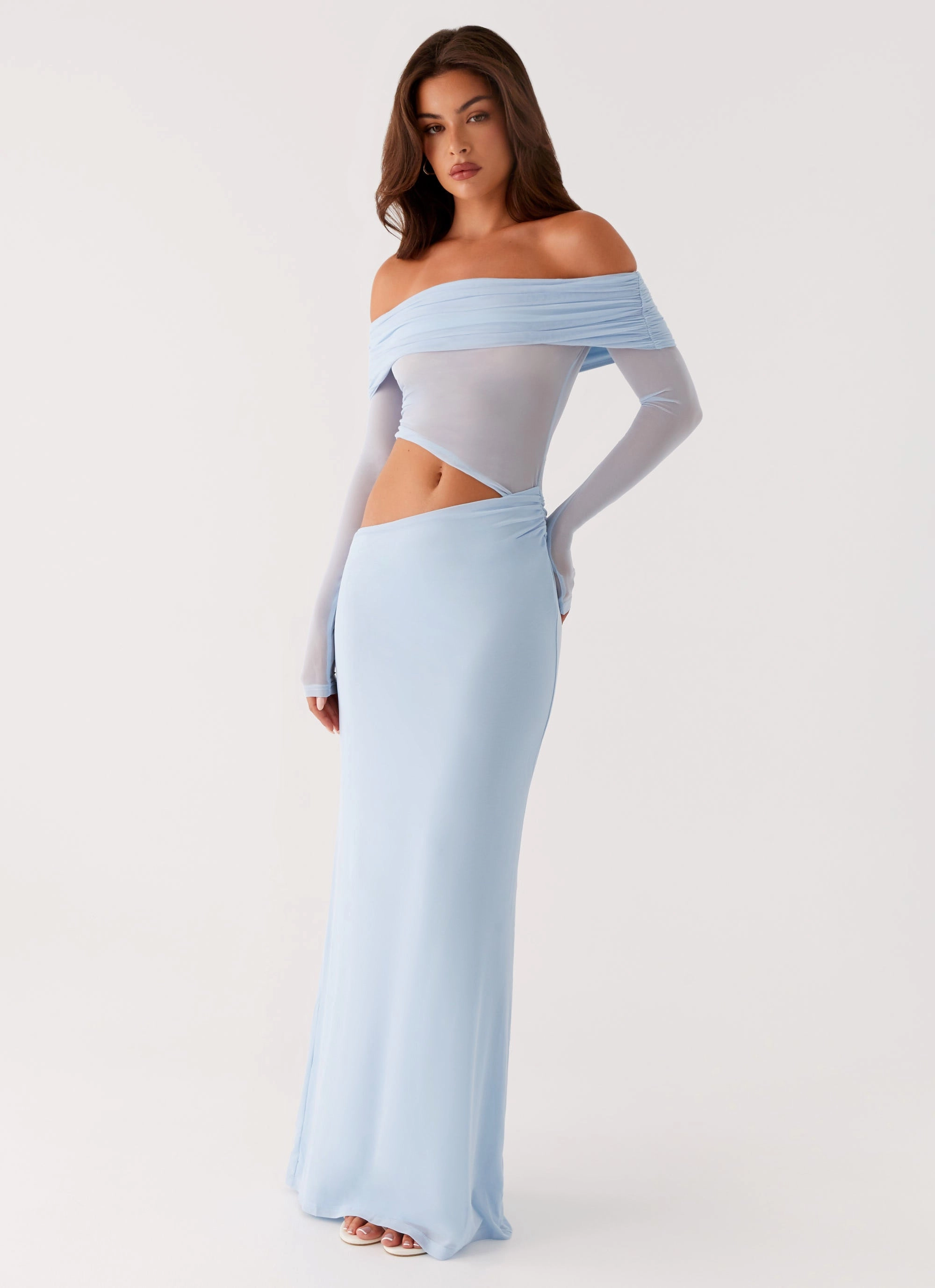 Emery Maxi Dress - Blue Clean Outfit Fit Mood