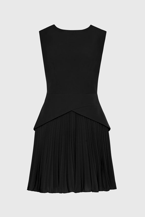 Haddy Pleated Mini Dress Polished Cut