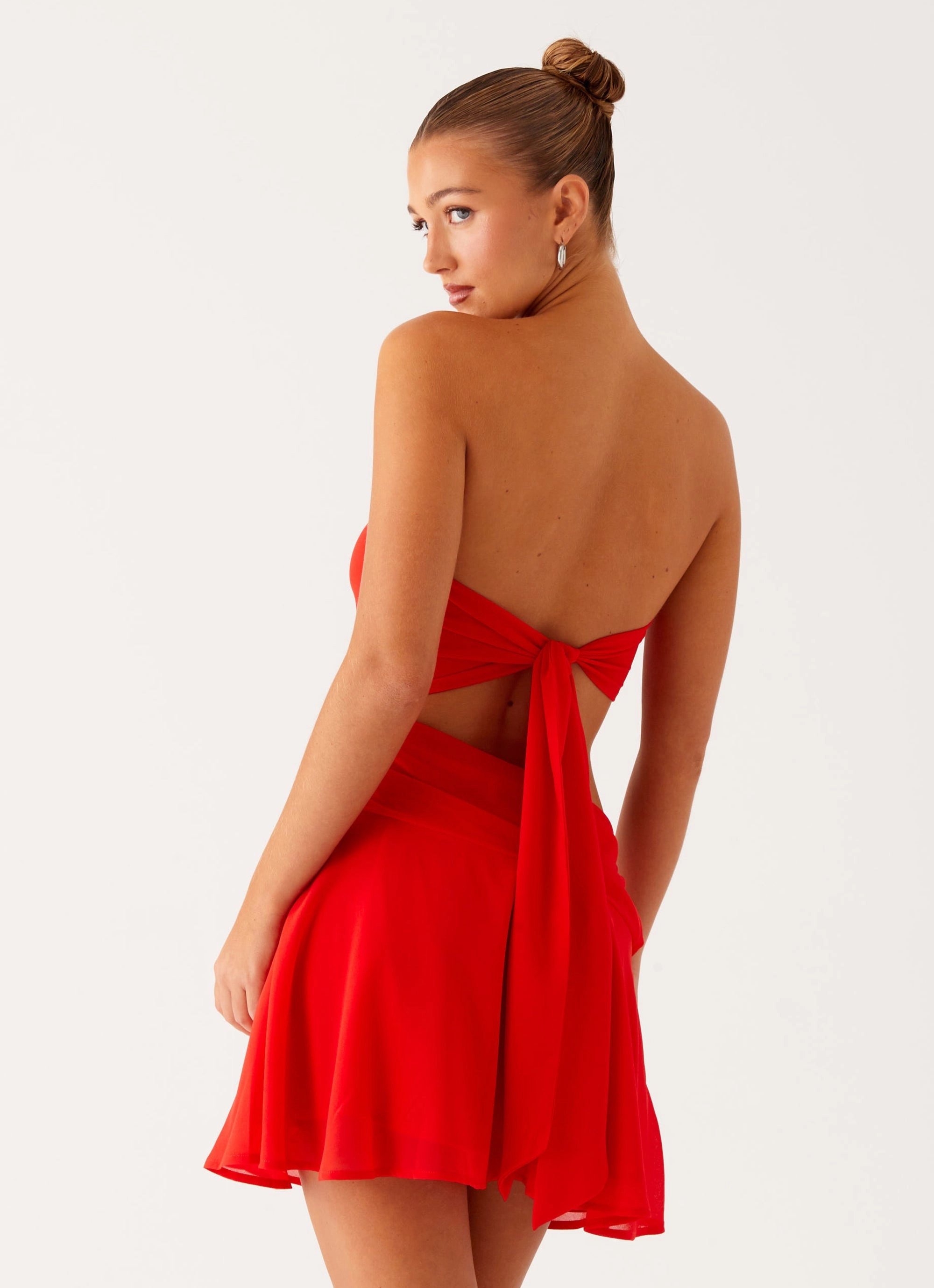 Marbella Mini Dress - Red Relax Layers Comfortable Layering