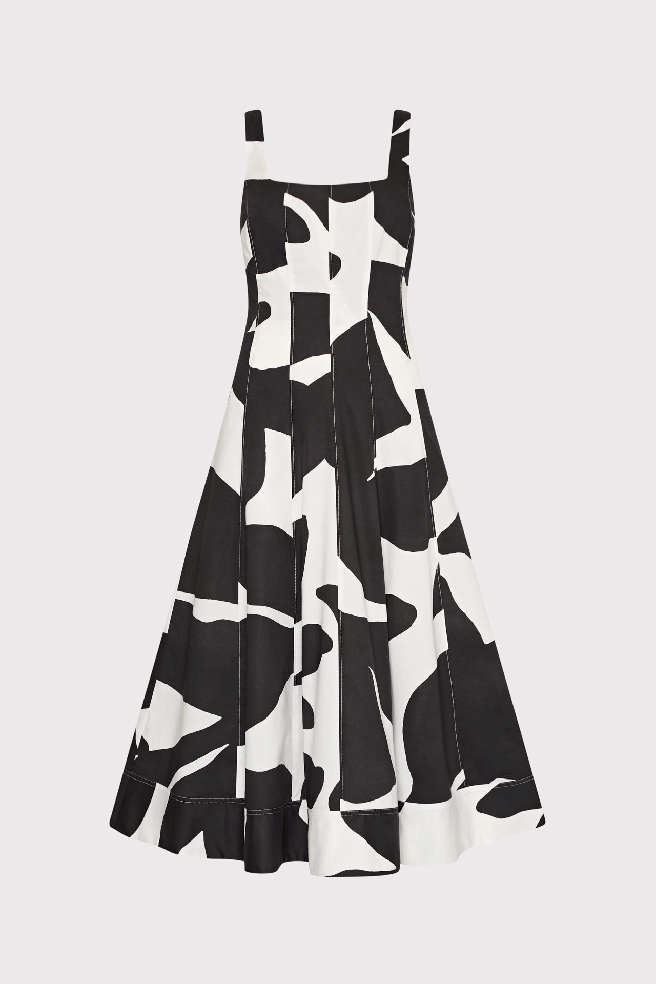 knee-length Timeless office dress Grand Foliage Poplin Midi Dress
