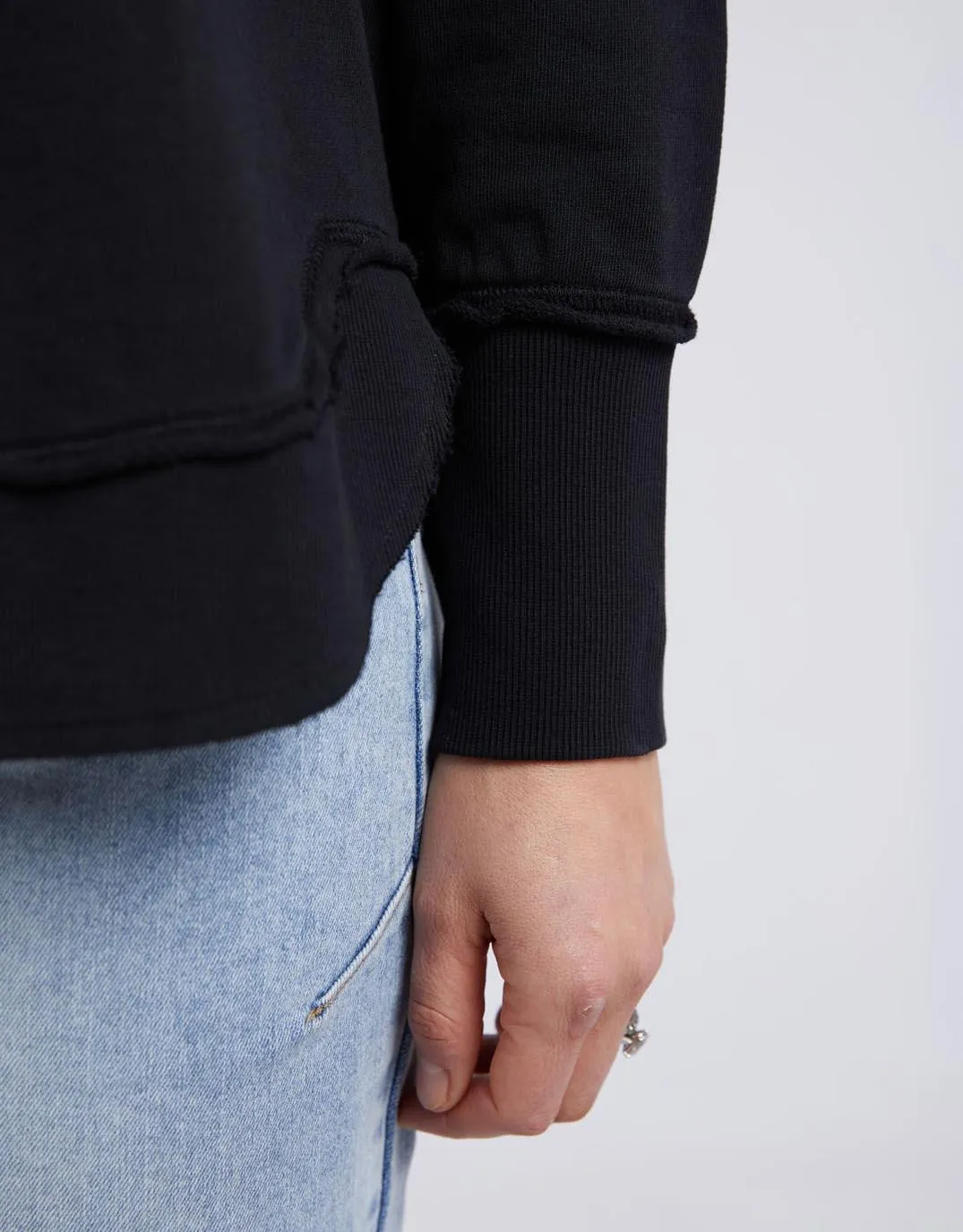Simplified Crew - Black on Black
