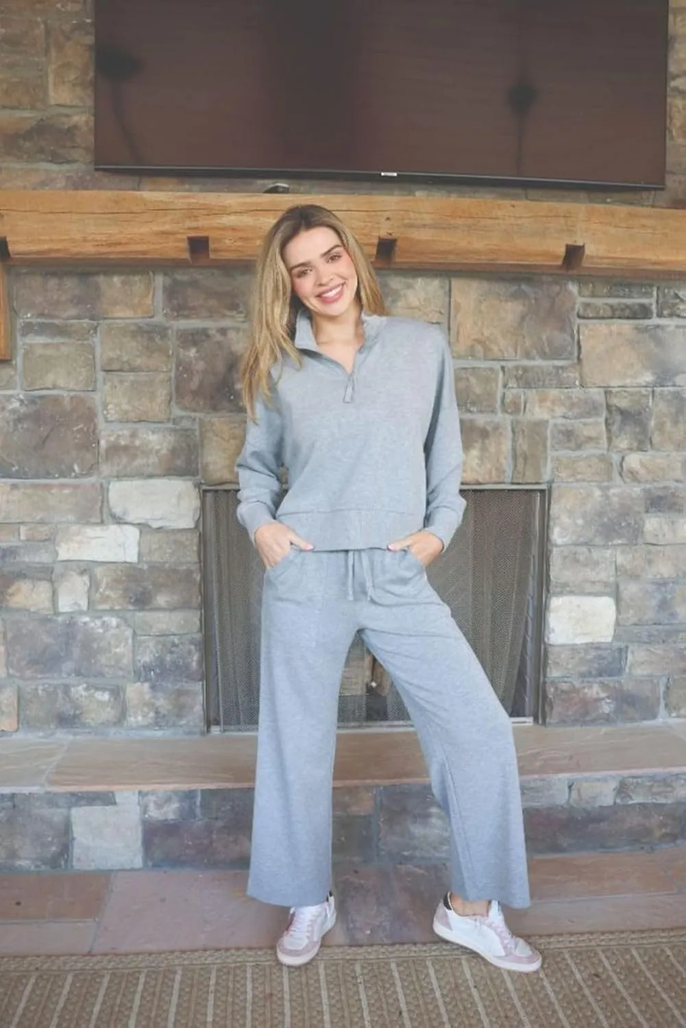 Simply Southern Women's Cropped Quarter Zip Pullover