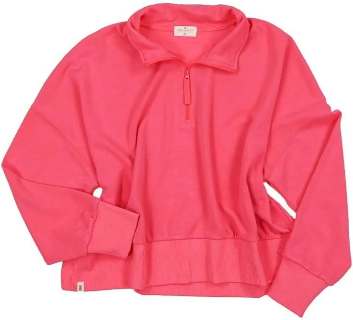 Simply Southern Women's Cropped Quarter Zip Pullover