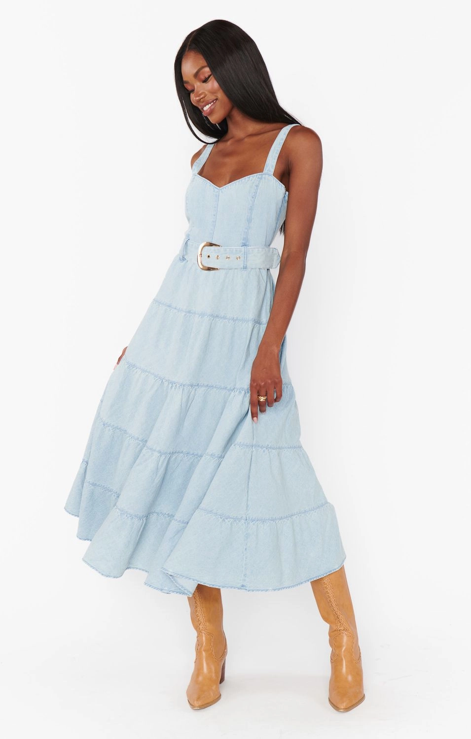 Floating Shape Show Me Your Mumu - Lainey Midi Dress