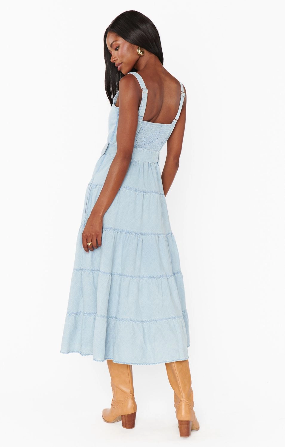 Show Me Your Mumu - Lainey Midi Dress Fresh Fit Polished Edge