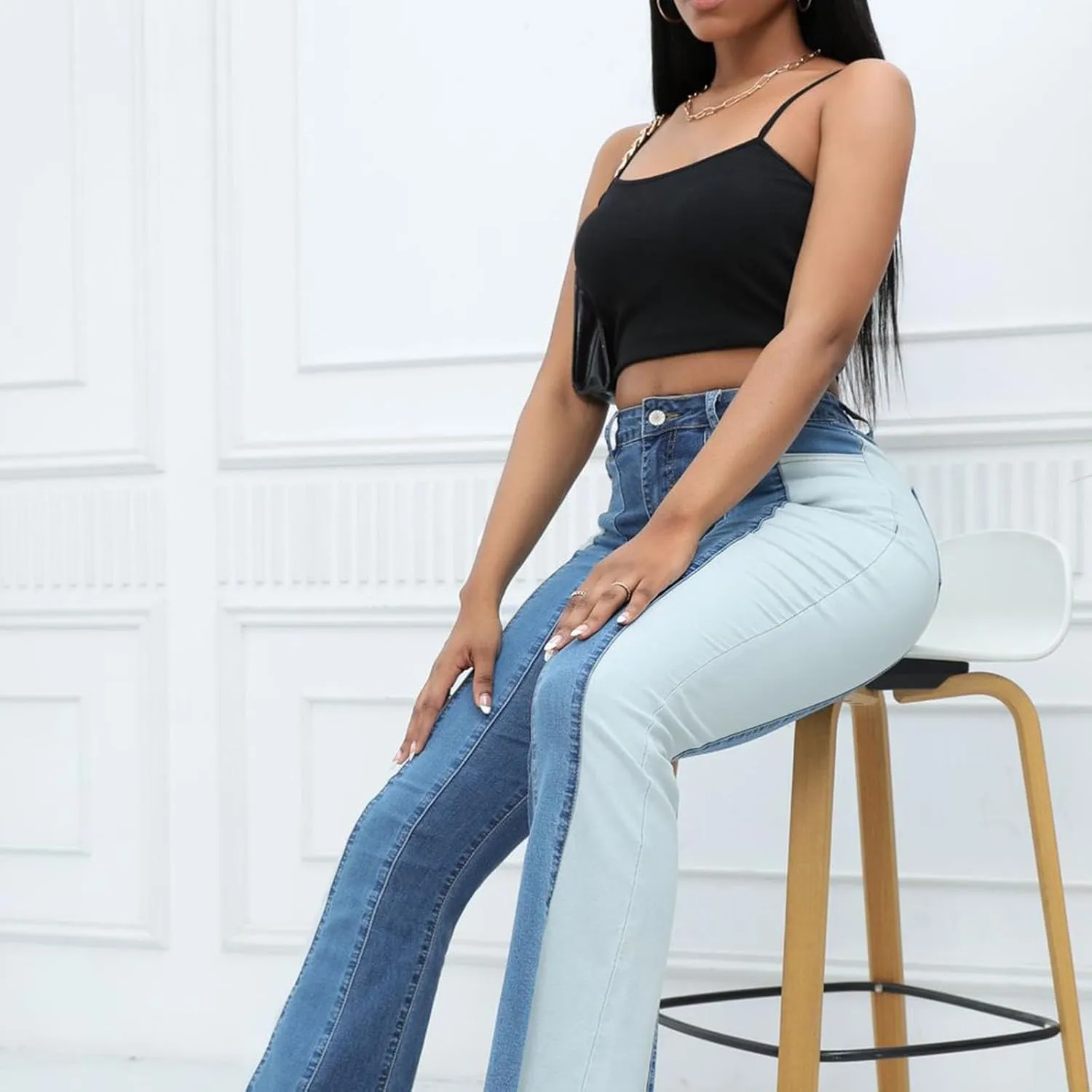 Skinny Jeans for Women Stretchy High Waisted Slimming Jeans Wide Leg Jeans Woman Butt Lift Bootcut Denim Pants