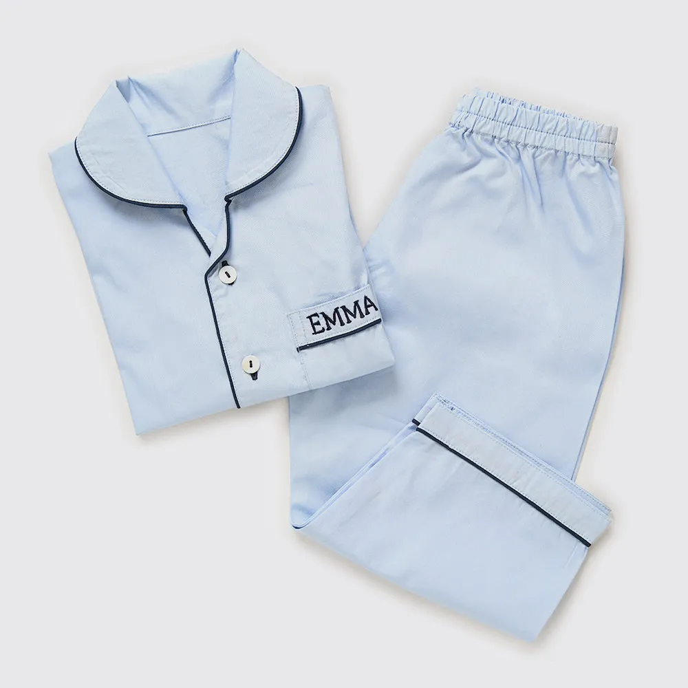 Sky Blue Pajama Set For Kids