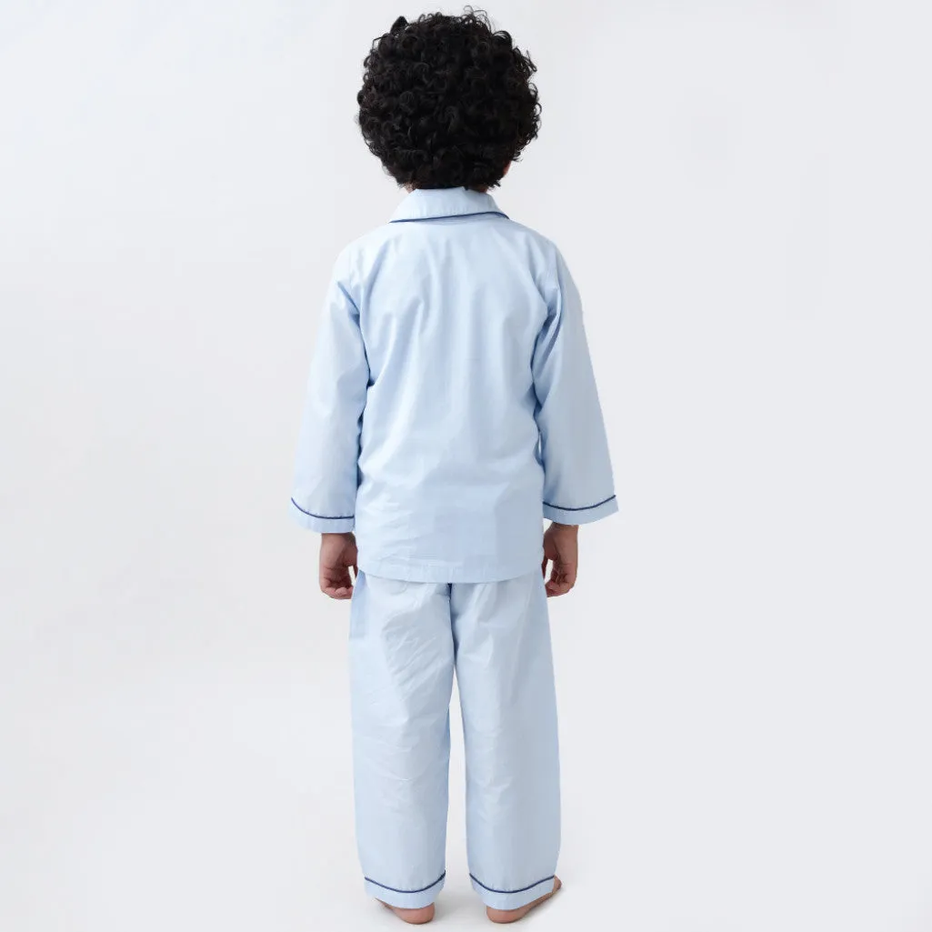 Sky Blue Pajama Set For Kids