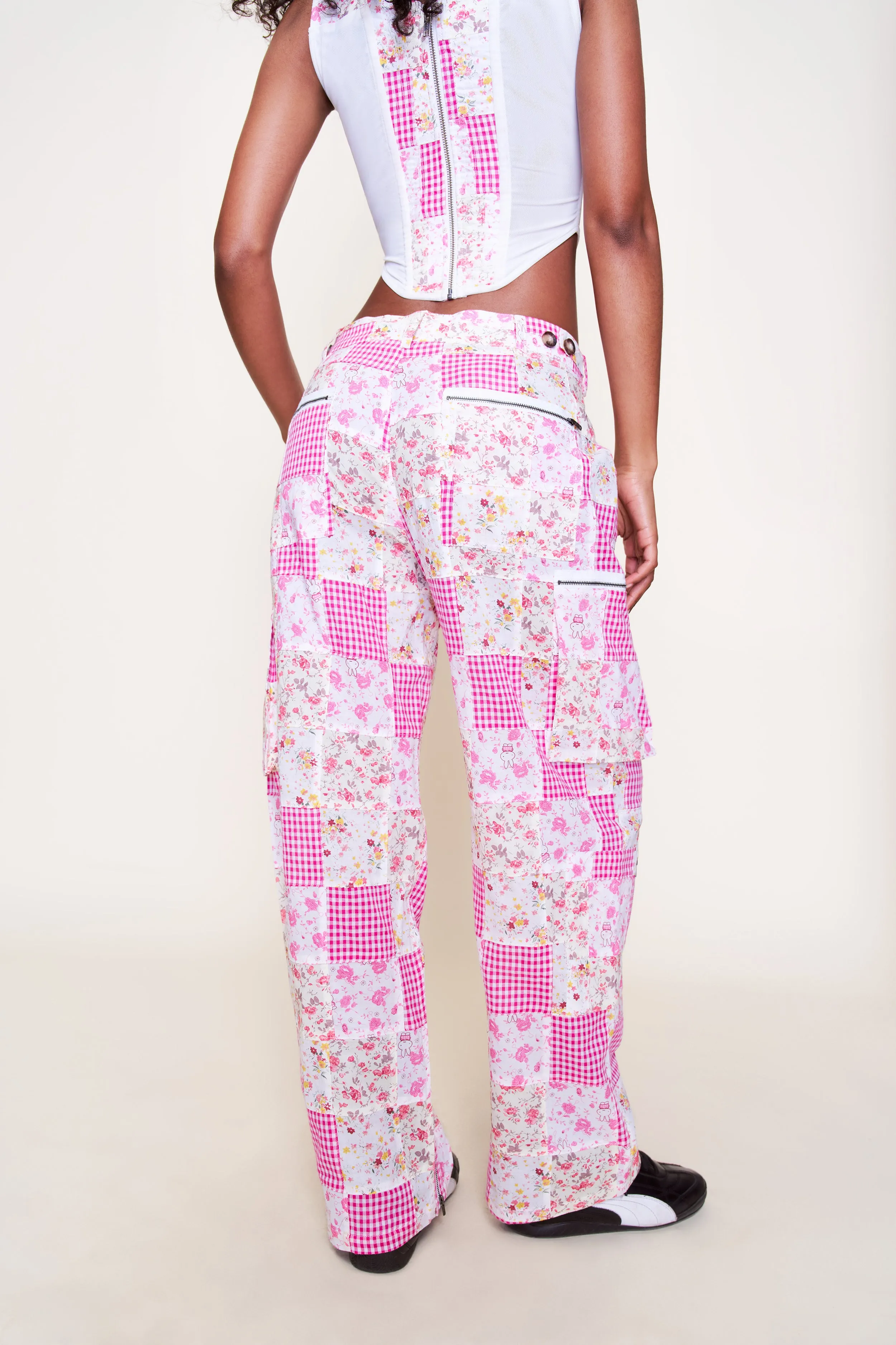 MoistureWickingFabric LowProfileWaistband Adrian Patchwork Pant