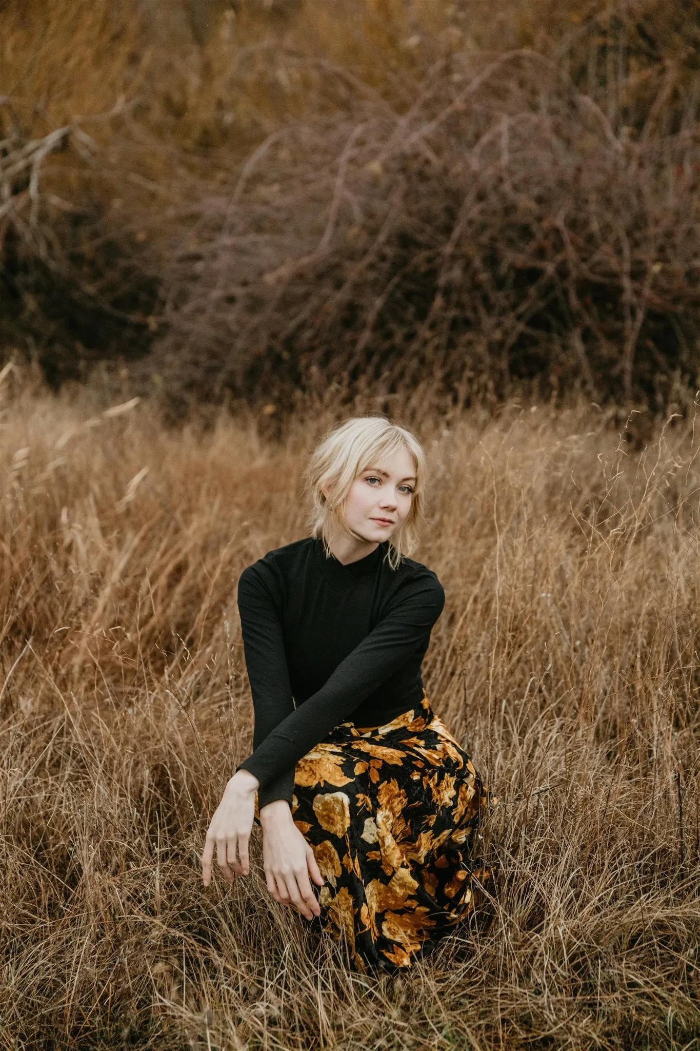 Mock Top in Black AllDay Comfort