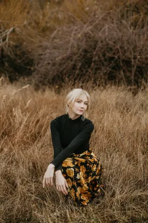 Mock Top in Black AllDay Comfort