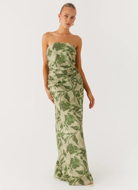 Soft Wear Natural Layers Sirrah Maxi Dress - Jade Fern