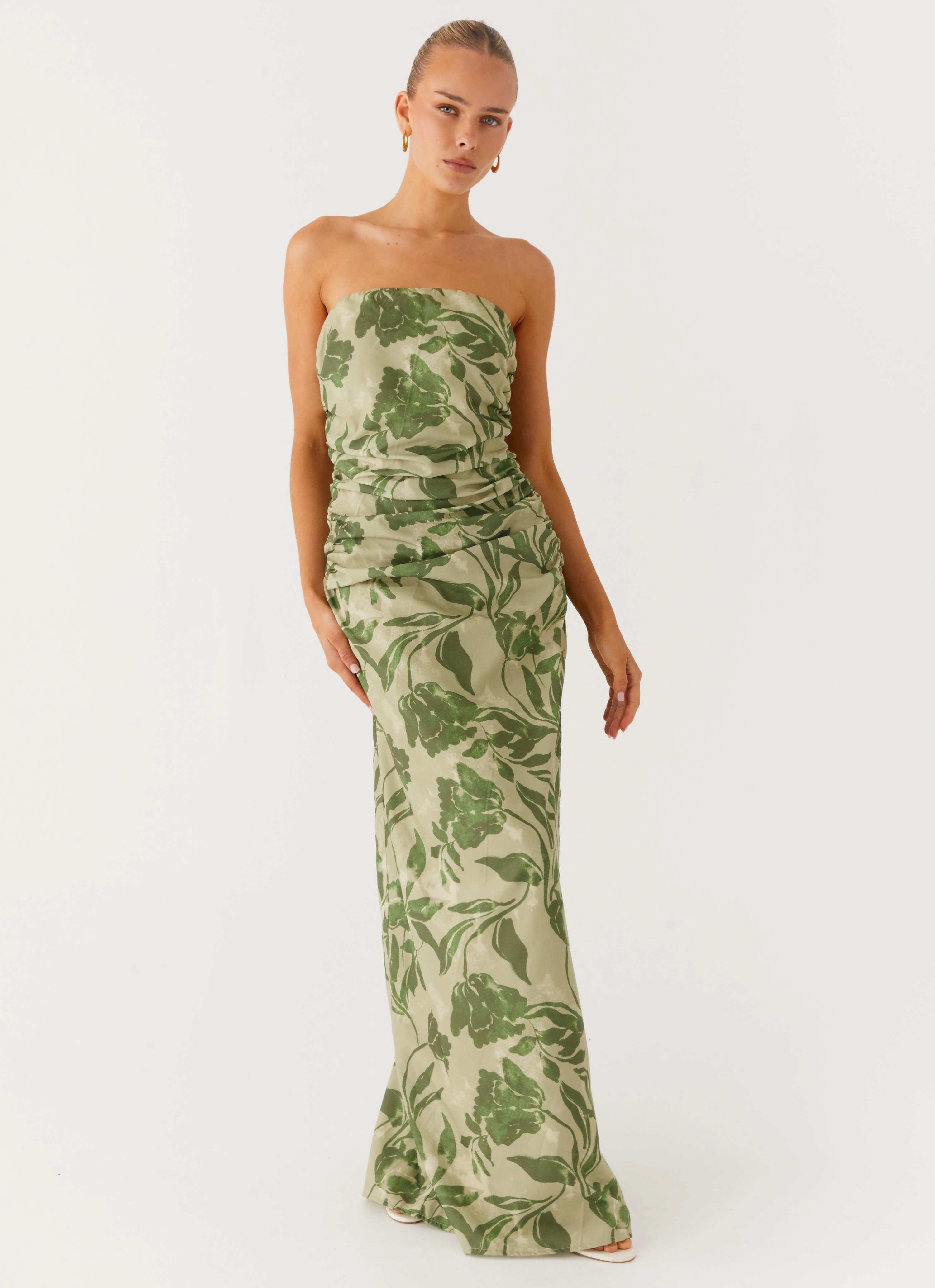 Soft Wear Natural Layers Sirrah Maxi Dress - Jade Fern