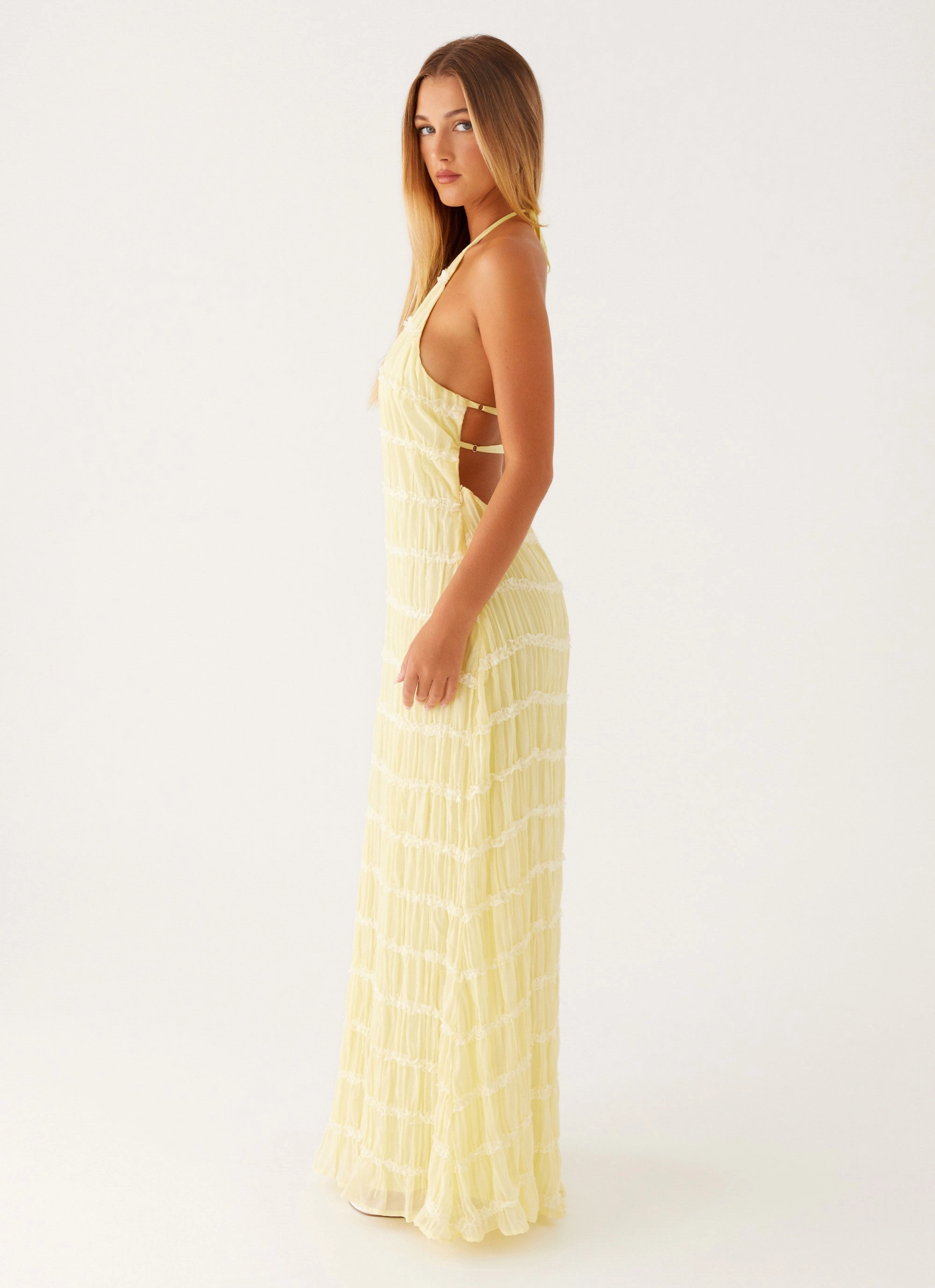 Vibe Style Effortless Look Aullie Maxi Dress - Yellow