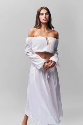 Back Slit Signature Line Giulia Skirt
