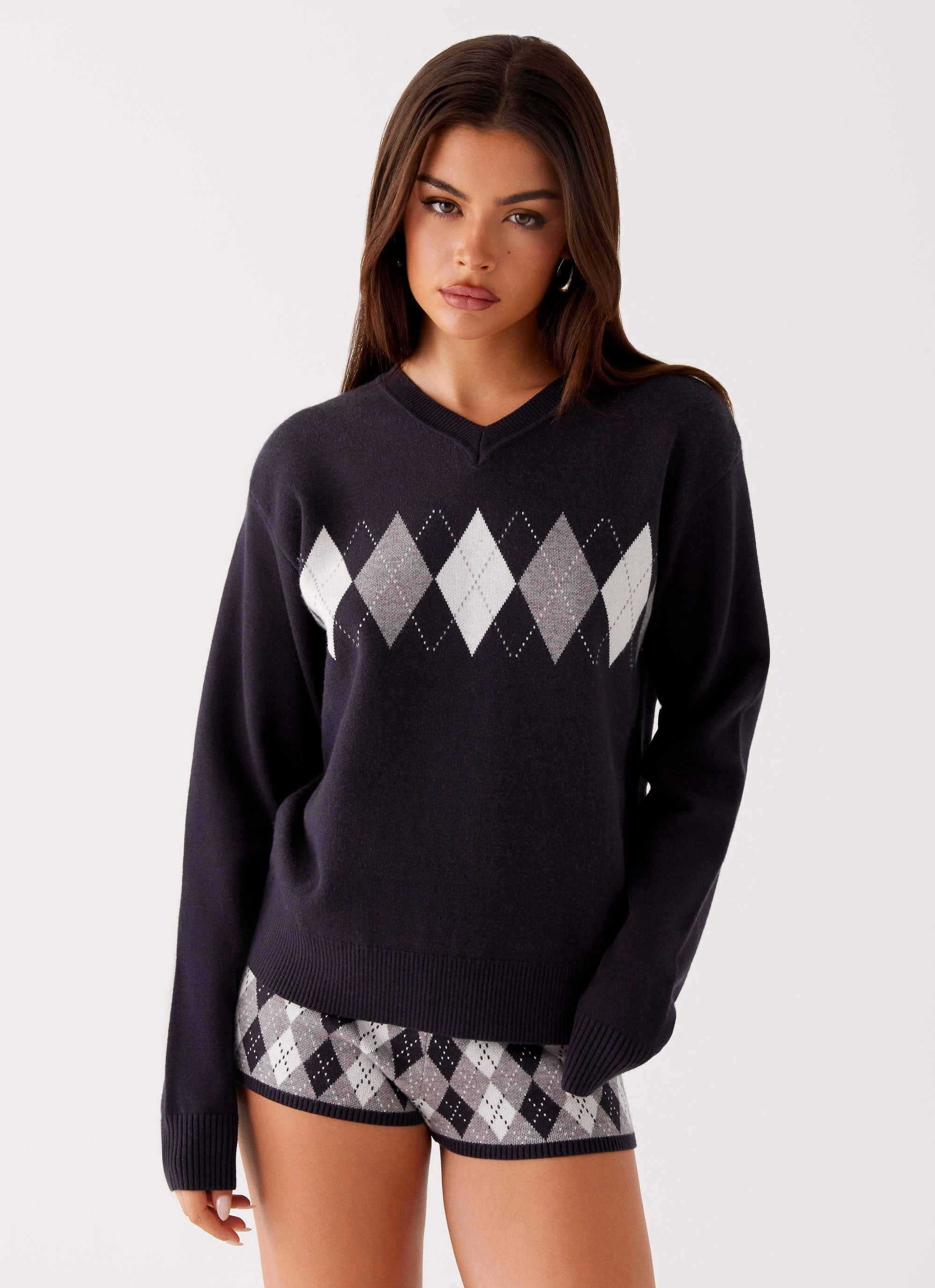 Context Knit Sweater - Navy Breathable Layer Scratch Resistant Zippers