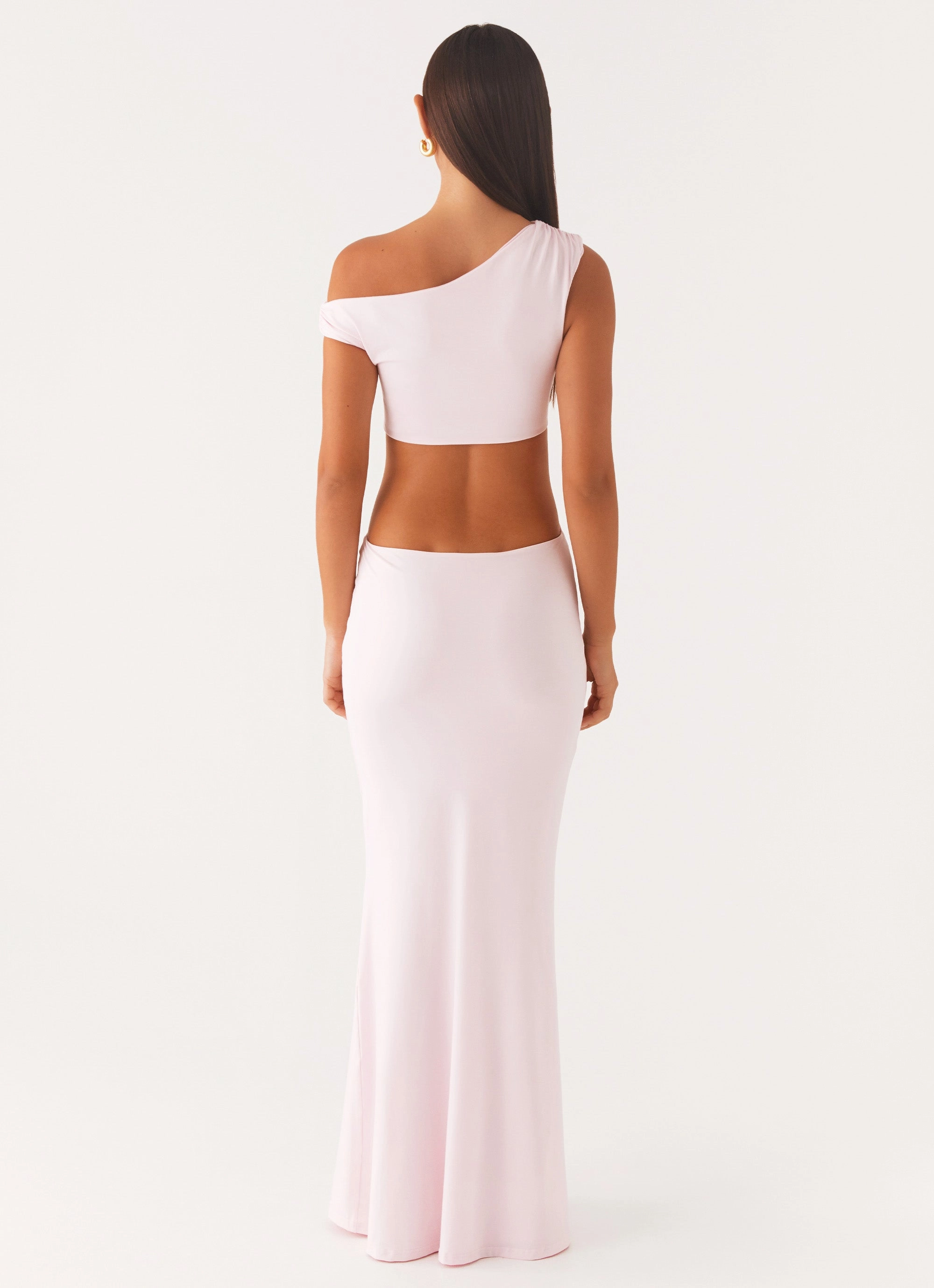Back-Pocket Vintage Vibe Veronica Maxi Dress - Pink