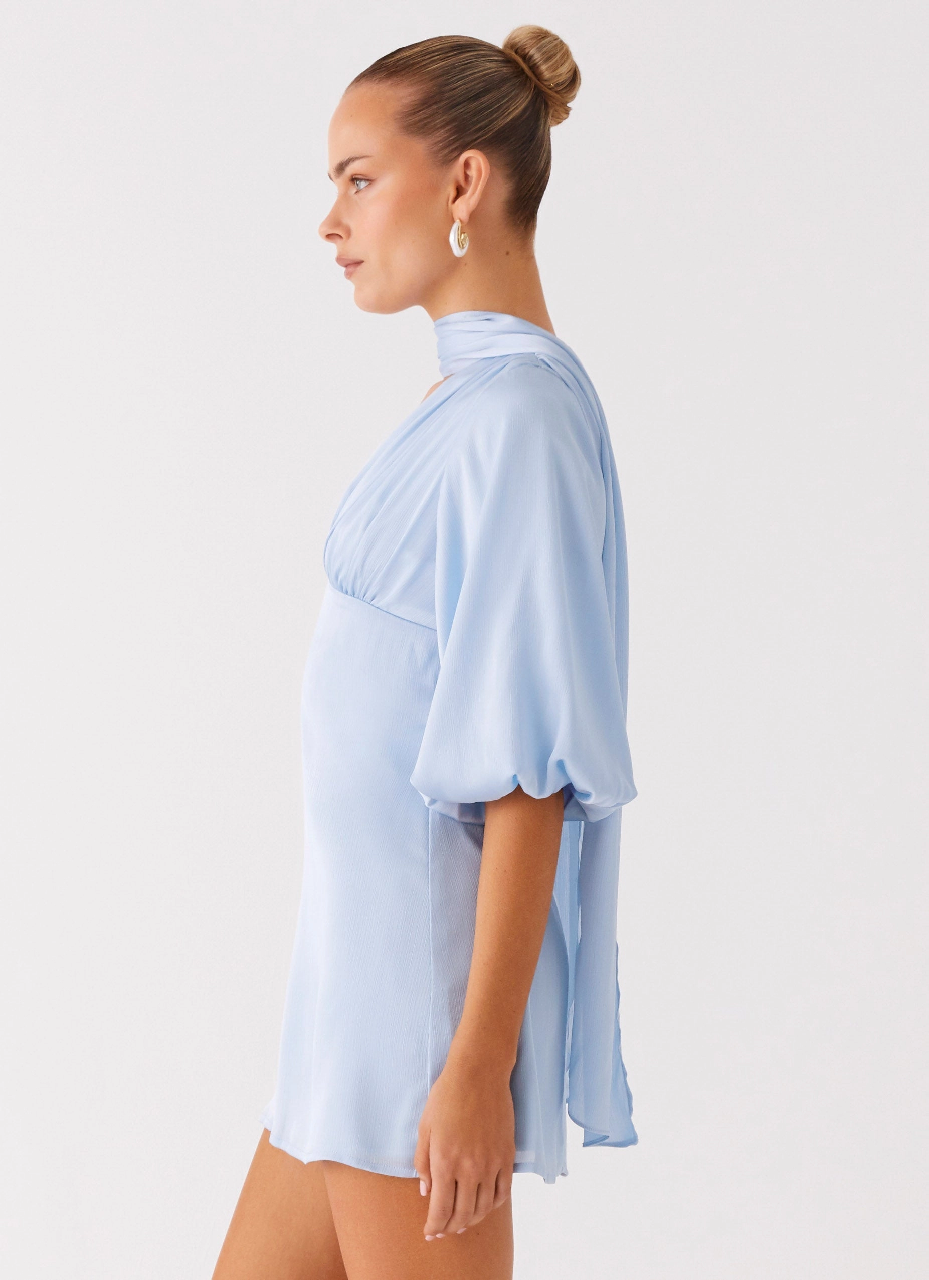 Mary Mini Dress - Blue Versatile Layering