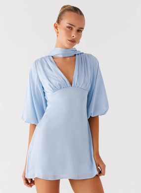 Light Wear Mary Mini Dress - Blue