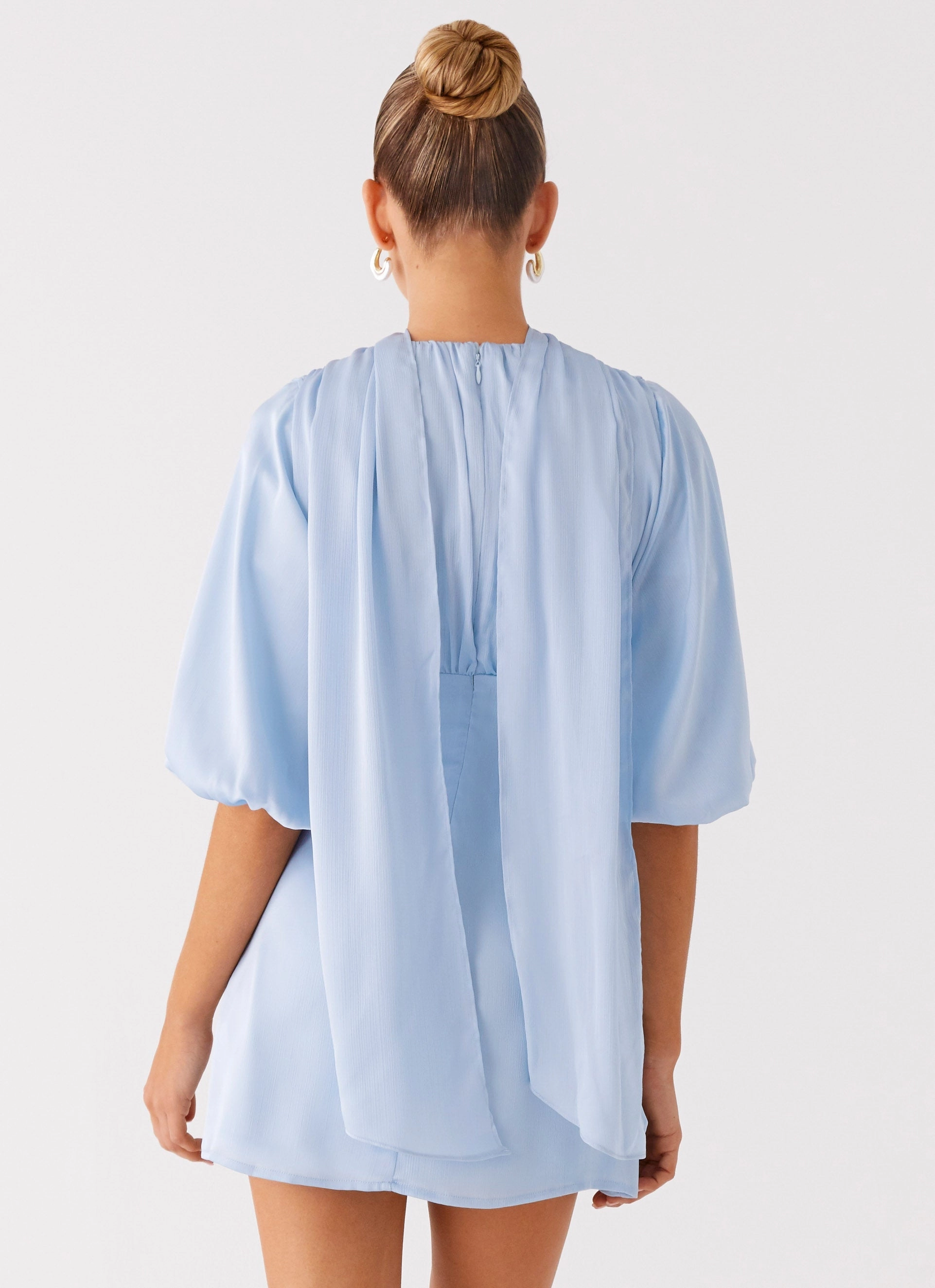 Mary Mini Dress - Blue Form Flow