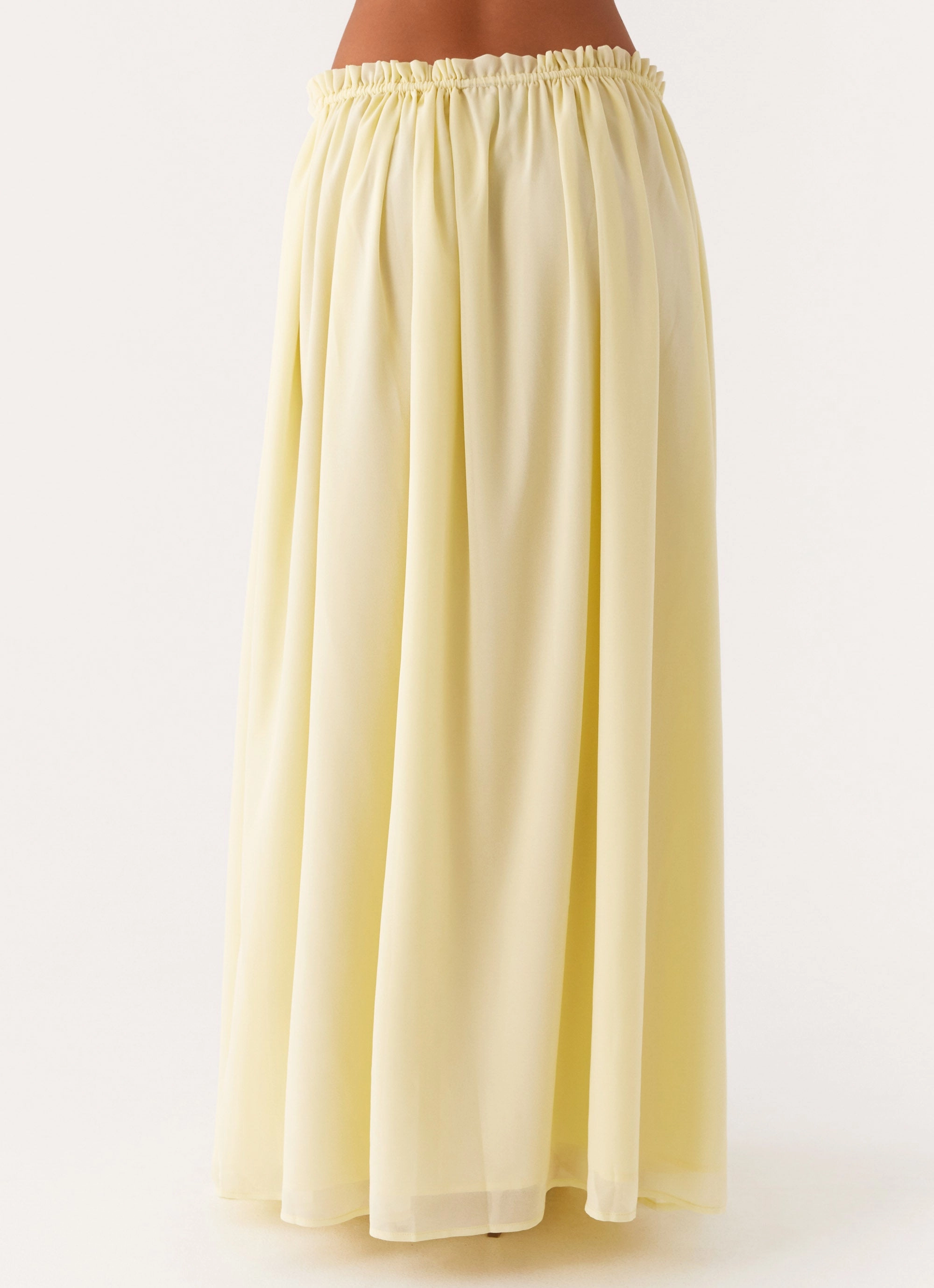 Draped Design Zaya Maxi Skirt - Yellow