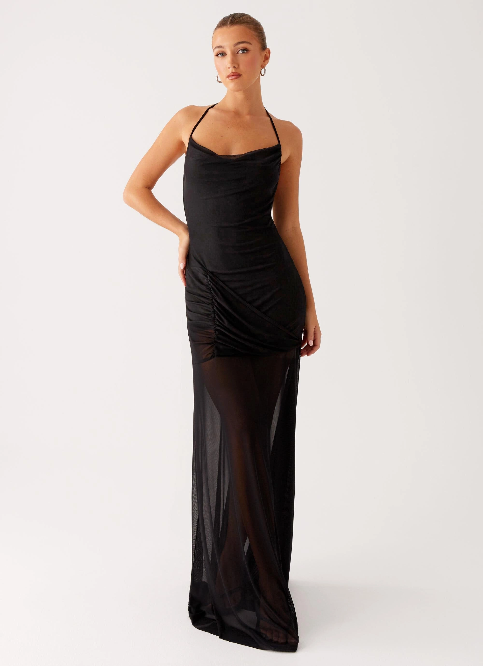 Mckinley Maxi Dress - Black Travel Vibe
