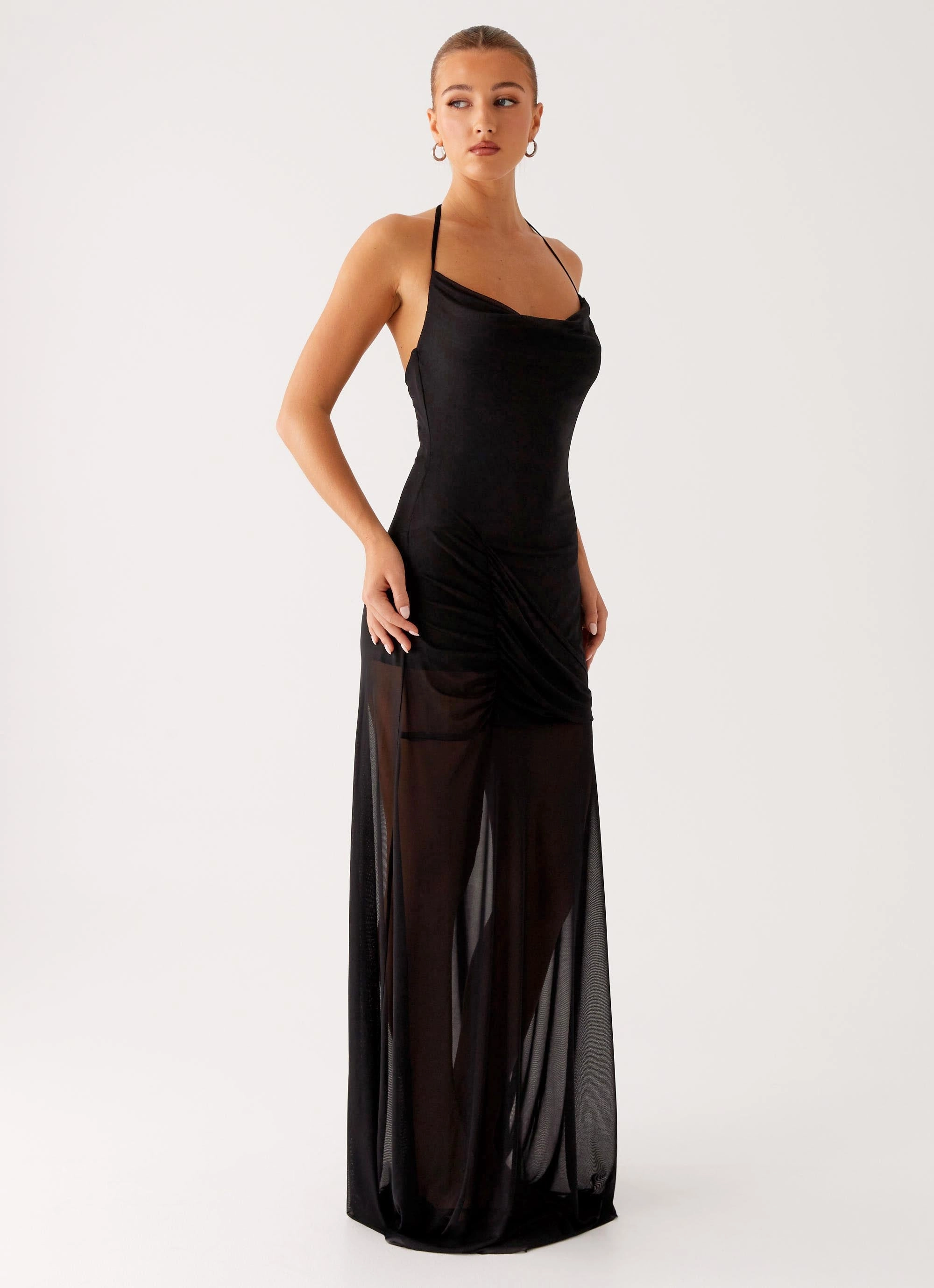Mckinley Maxi Dress - Black garden party
