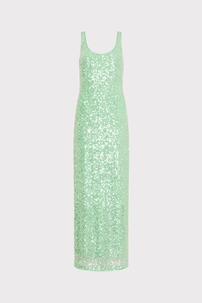 Tatum Stretch Sequins Maxi Dress Peace View Seasonal Essential
