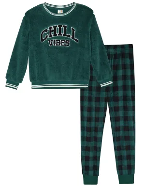 Sleep On It Boys 2-Piece Furry & Minky Fleece Pajama Sets - Chill Vibes