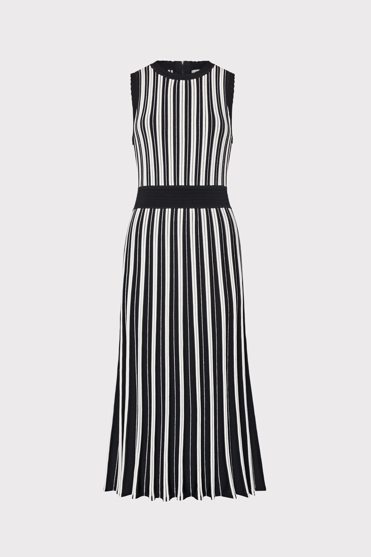 Sleeveless Pleated Midi Dress Grace Color Sleek Tone