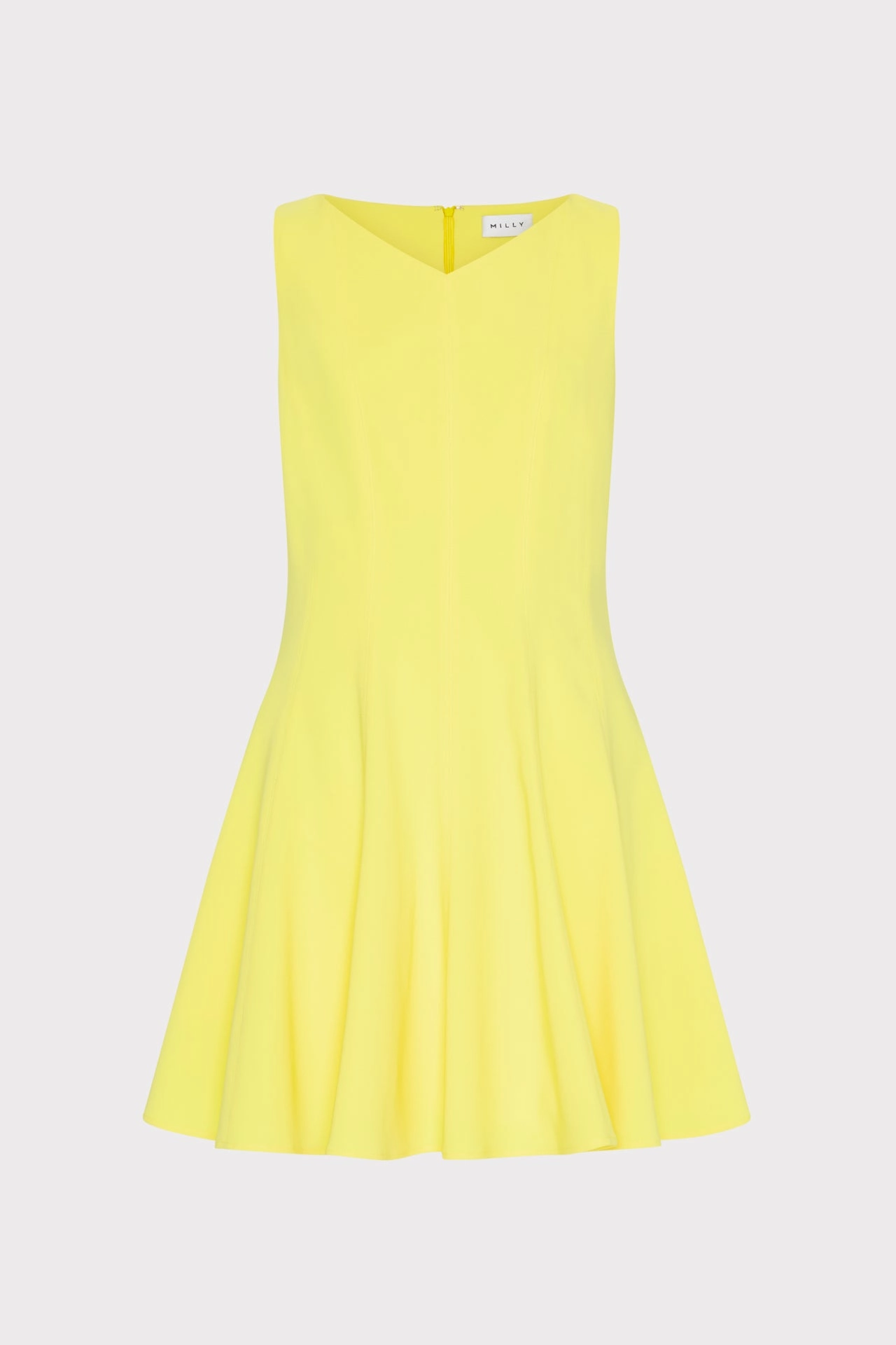 Sleeveless Stretch Cady Fit And Flare Dress Comfy and Elegant
