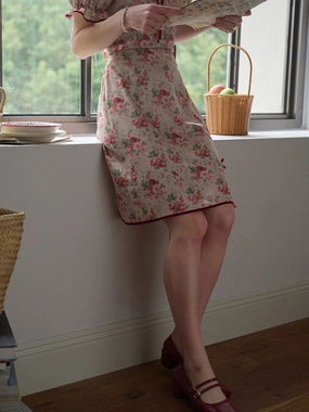 ??Final Sale??Elise Floral Midi Split Skirt Sophisticated Look Bold Design