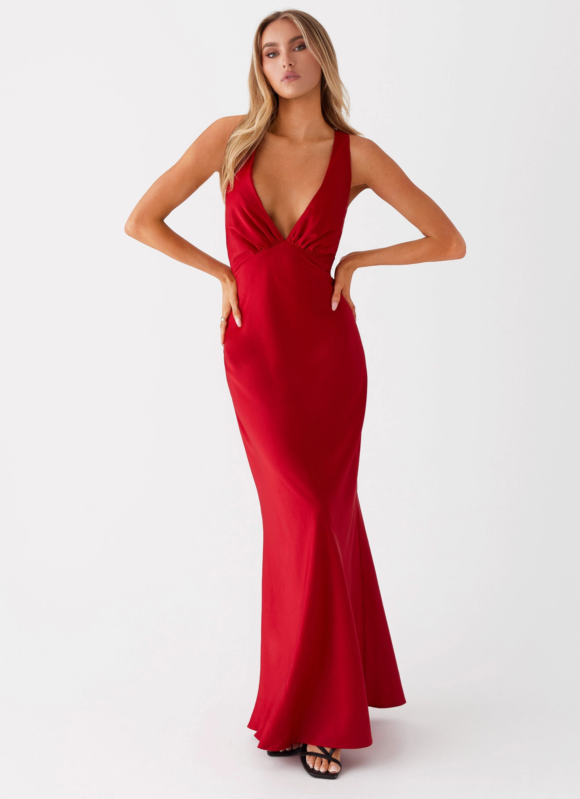 Perfect Fit Wear Slyvia Maxi Dress - Red