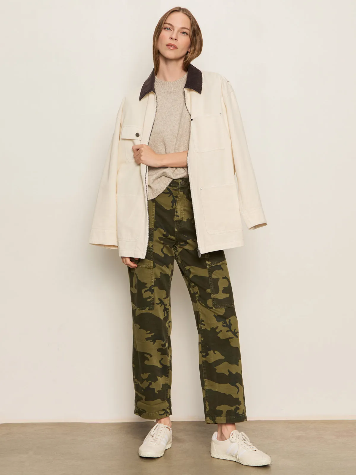 Boyfriend Utility Pant Rambler Camo Solid shade Light support