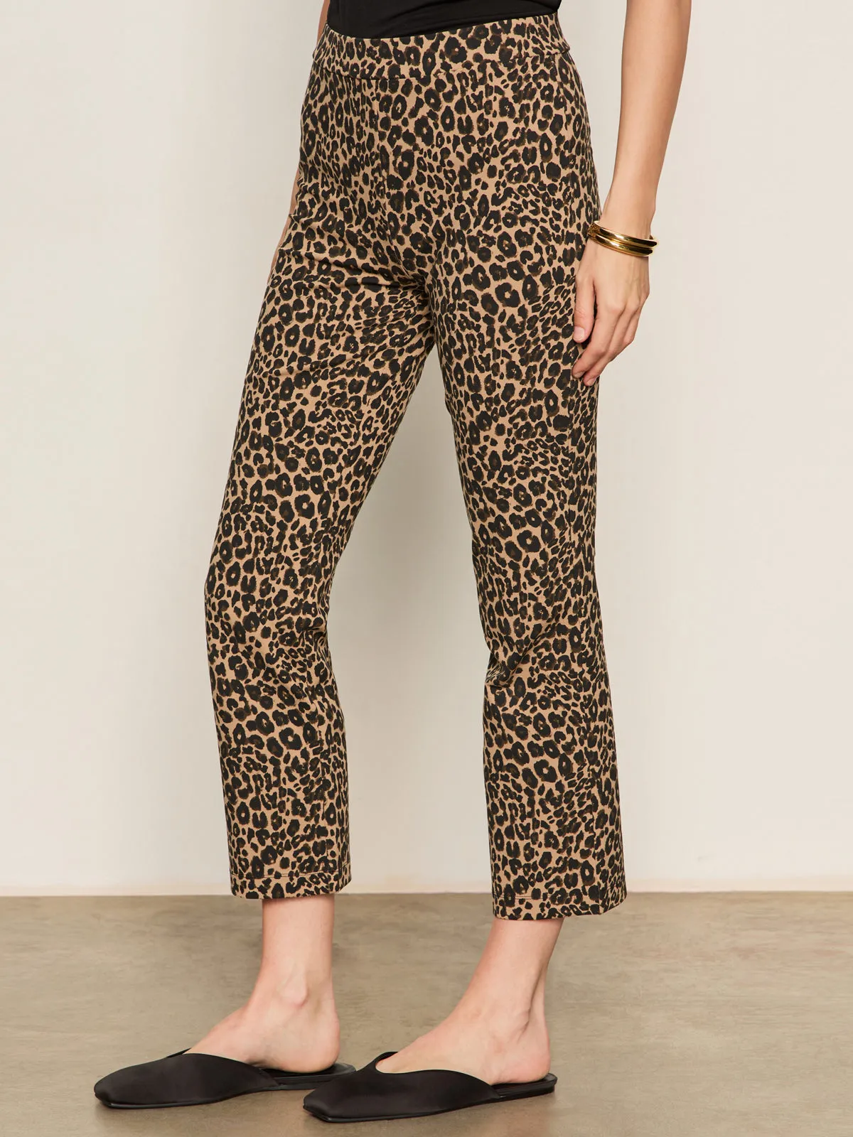 Wrinkle resistant fabric Carnaby Kick Crop Leggings French Kitty