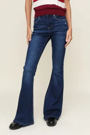 Super High Rise Flare Super Soft Plaid detail
