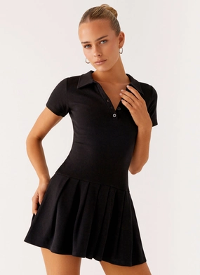 Alondra Mini Dress - Black Artistic Edge Feather Light