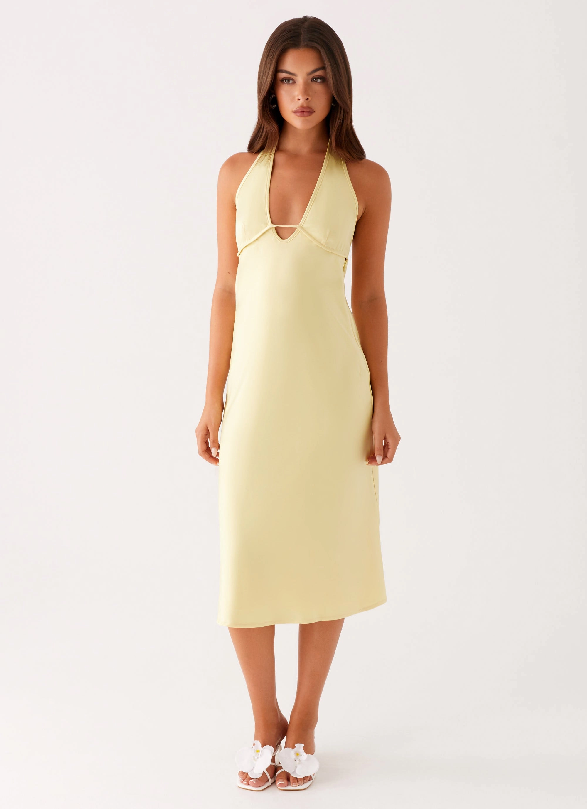 Weekend Style Davies Midi Dress - Yellow
