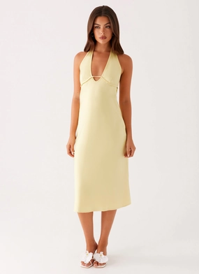 Weekend Style Davies Midi Dress - Yellow