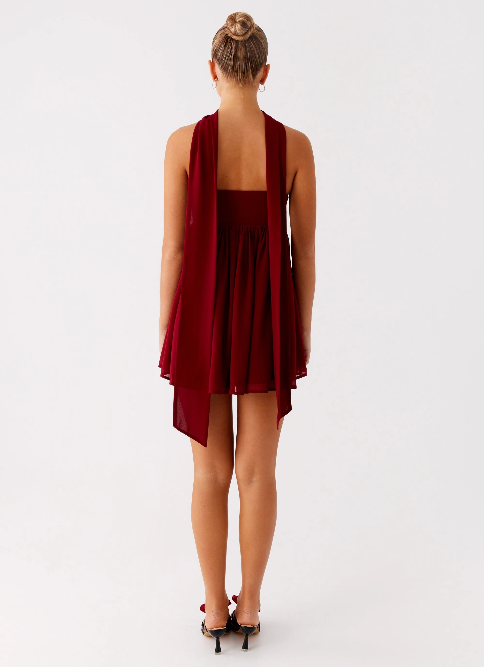 Saturn Mini Dress - Maroon All Occasion
