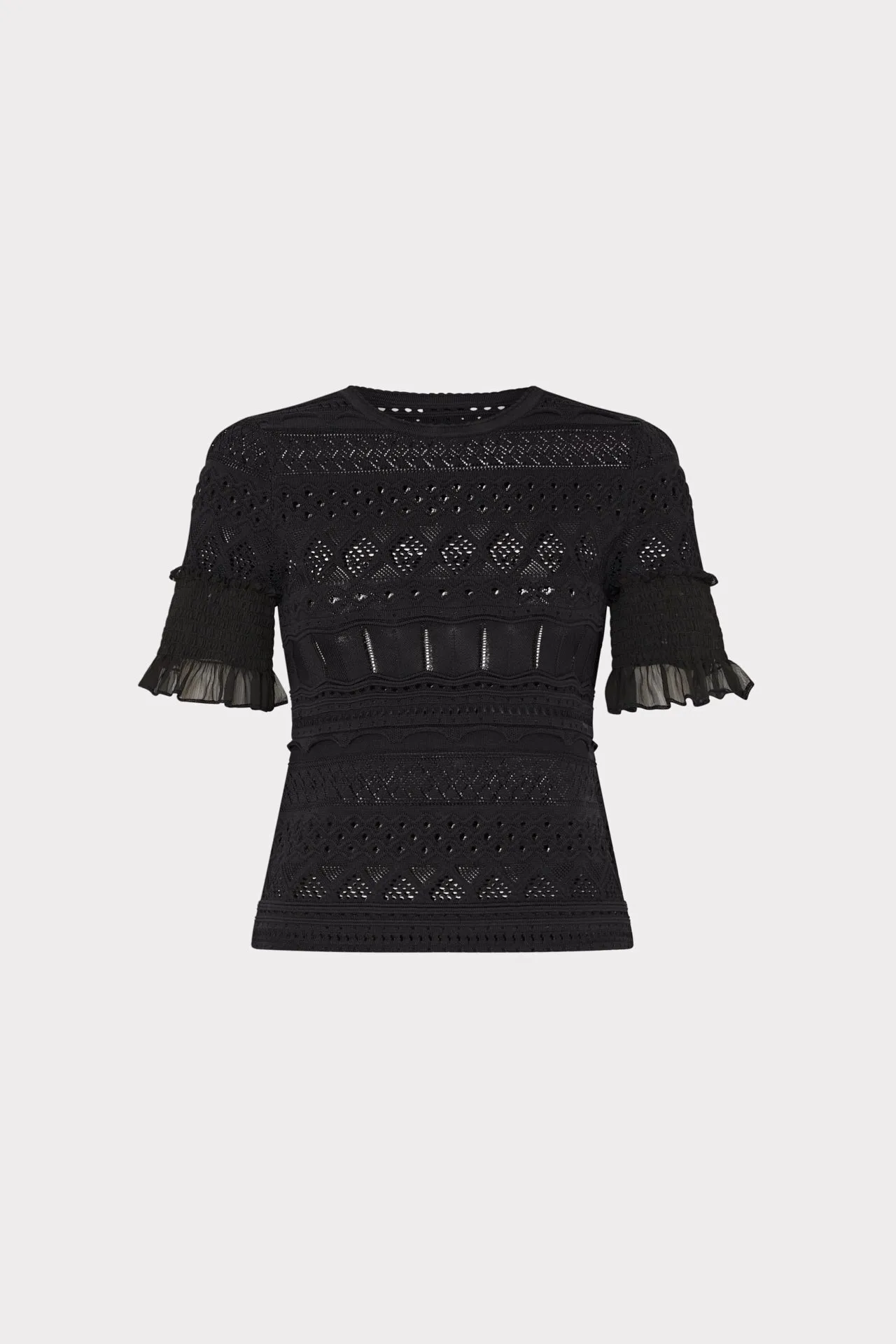 Smocked Finish Pointelle Top AllDay Comfort