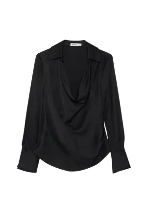 StretchTechnology Wrinkle Resistant Texture Symone Cow Neck Top