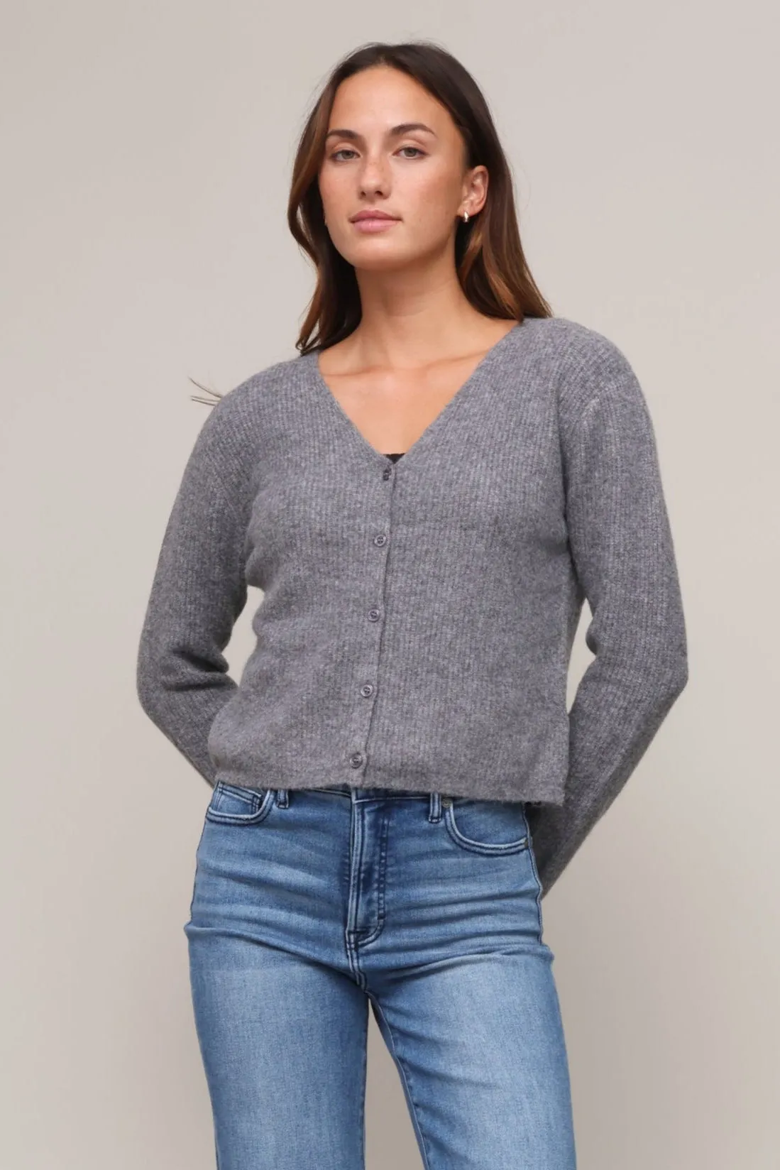Convertible Collar LightReflective Emilie Cardigan