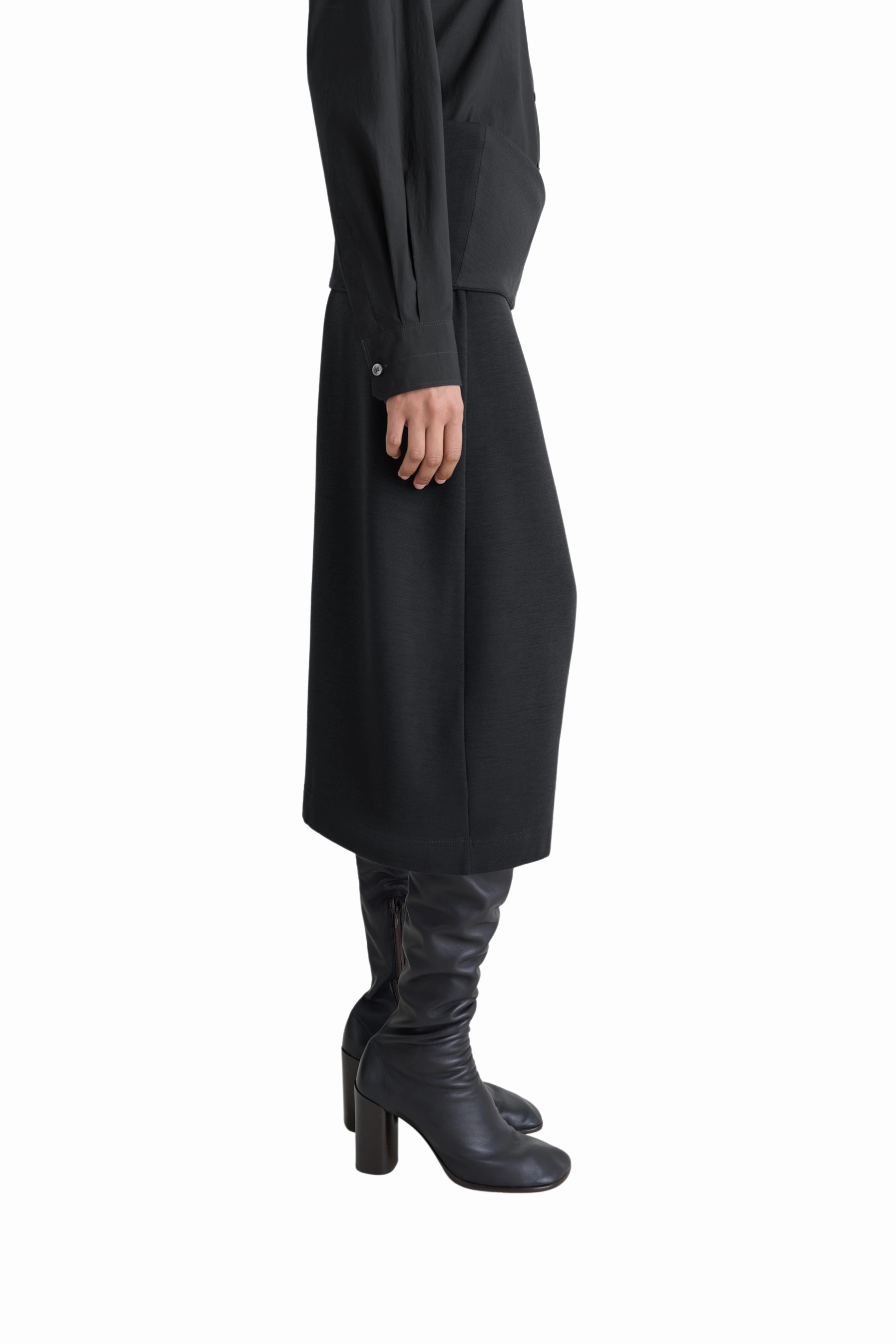 natural fiber Outdoor Gathering Twisted Hem Skirt