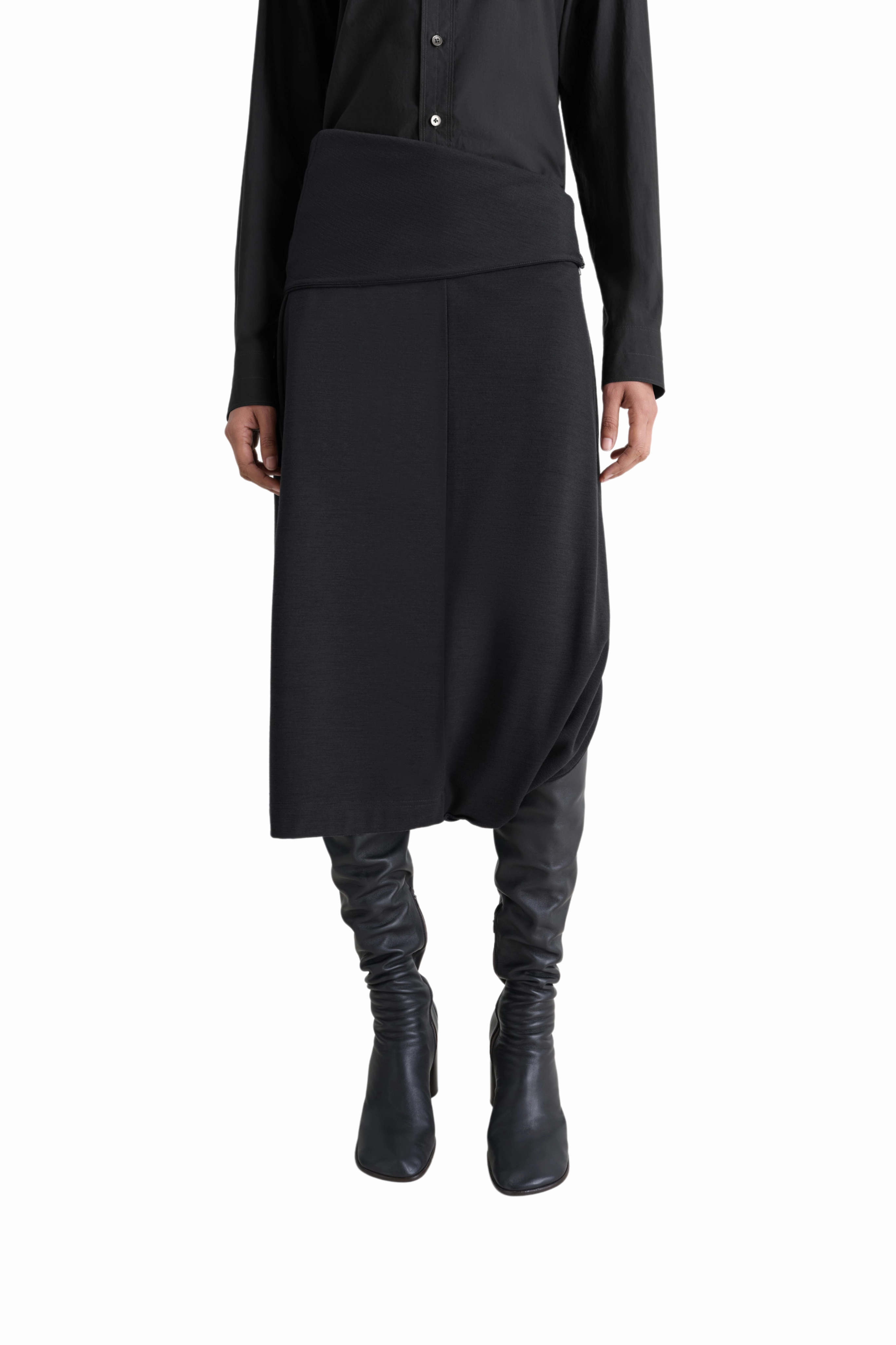 Twisted Hem Skirt Comfort Mood Anti Pilling Treatment