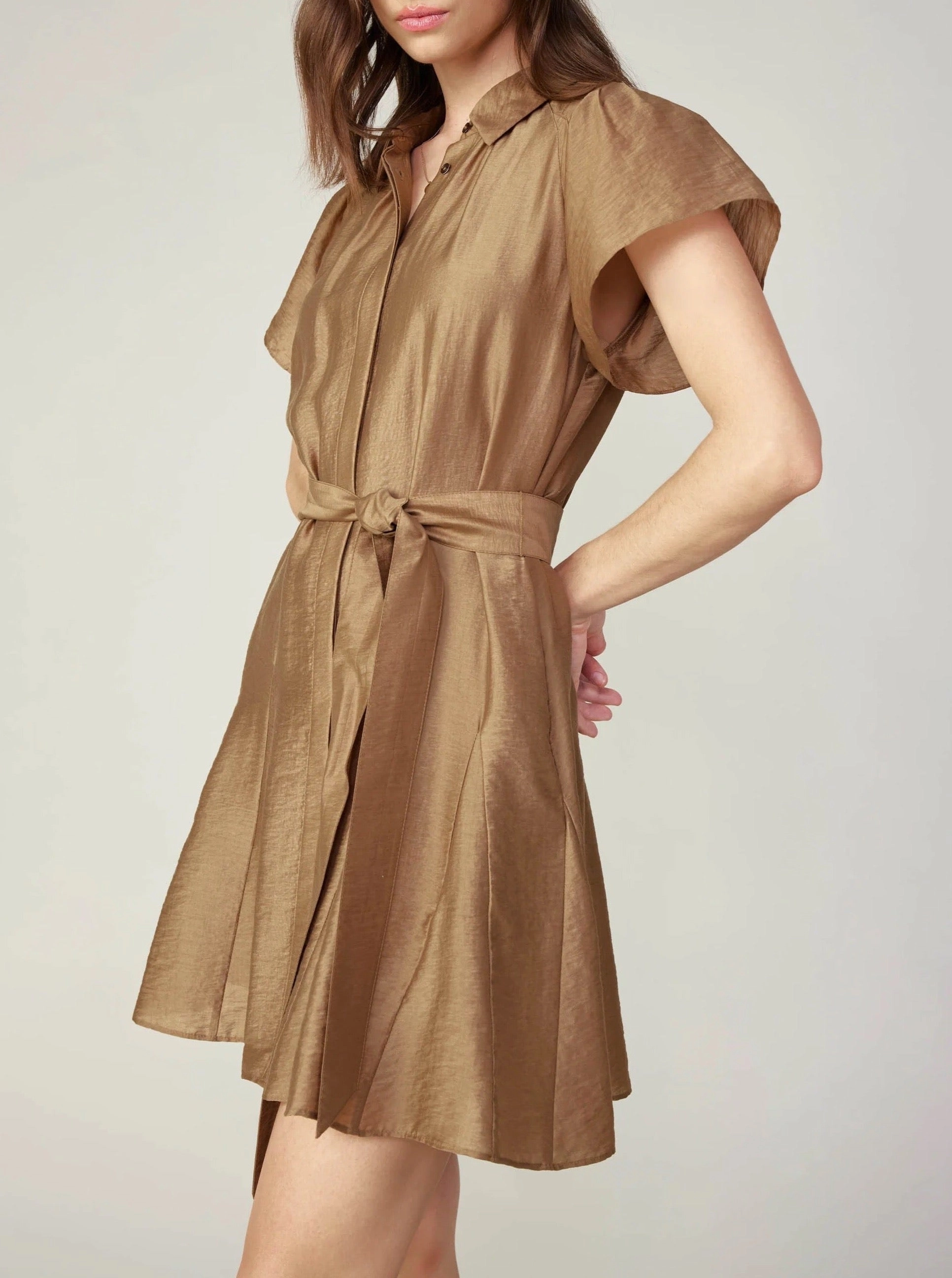 understated look Espresso Mini Dress