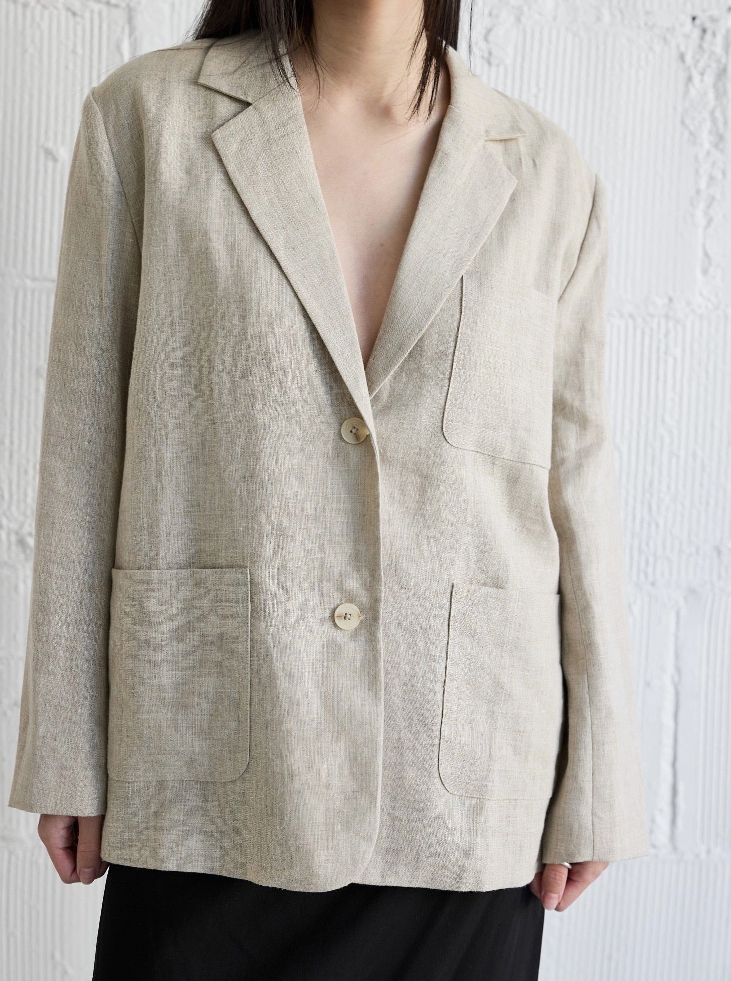 Wind Shield Versatile Design Malia Blazer - Natural