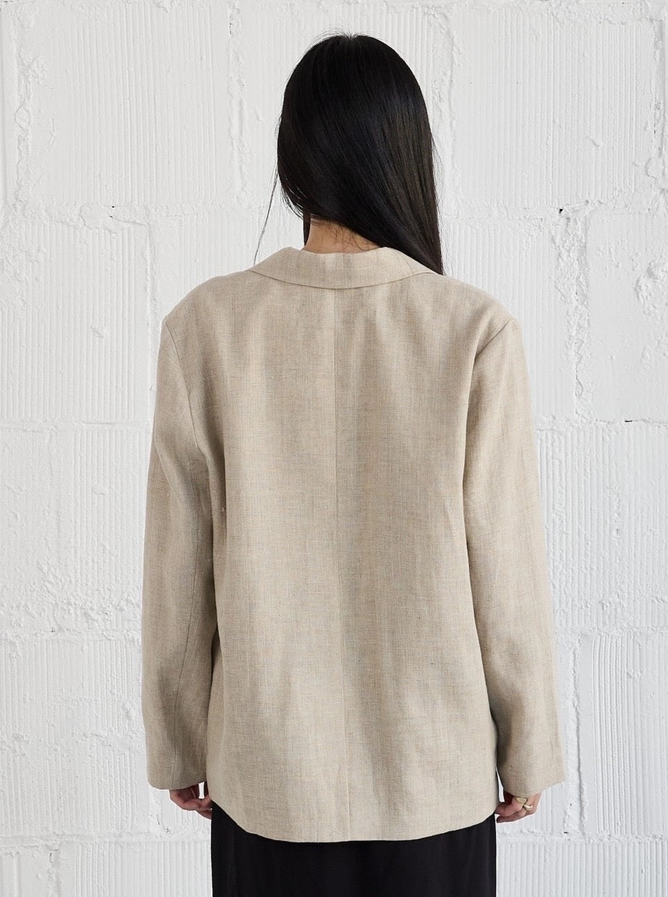 Malia Blazer - Natural ReinforcedEdging Moisture wicking